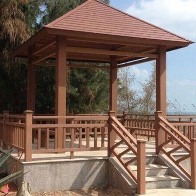 İyi bir fiyat. Anti UV WPC Gazebo Rotproof Outdoor WPC Pavilion hafif çevrimiçi