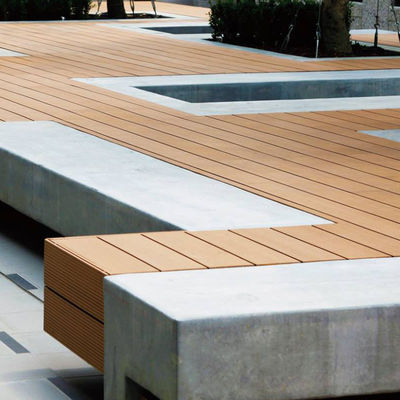 İyi bir fiyat. Ahşap Plastik WPC Zemin Decking Dış Mühendislik Zemin Türü çevrimiçi