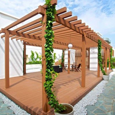 İyi bir fiyat. Özel Ahşap Plastik Kompozit Pergola WPC Düşük Bakım çevrimiçi