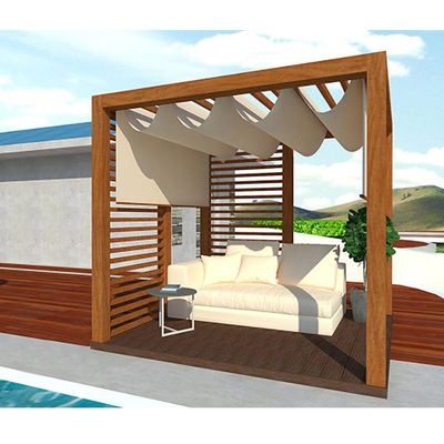 İyi bir fiyat. Özel WPC Pergola Ahşap Plastik Kompozit Güverte Pergola hafif çevrimiçi