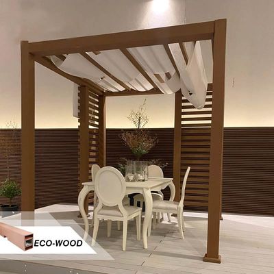 İyi bir fiyat. Ticari WPC Pergola Kompozit Dış Ağaç Pergola Rotproof çevrimiçi